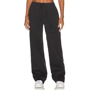 Hours Lennox Faded Black Cargo Track Pants from Revolve